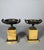 Black Antique Charles X Cups in Siena Yellow Marble, 1830, Set of 2 For Sale - Image 8 of 8