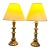 Antique Wood Candelabra Lamps With Mirror Insets - a Pair For Sale