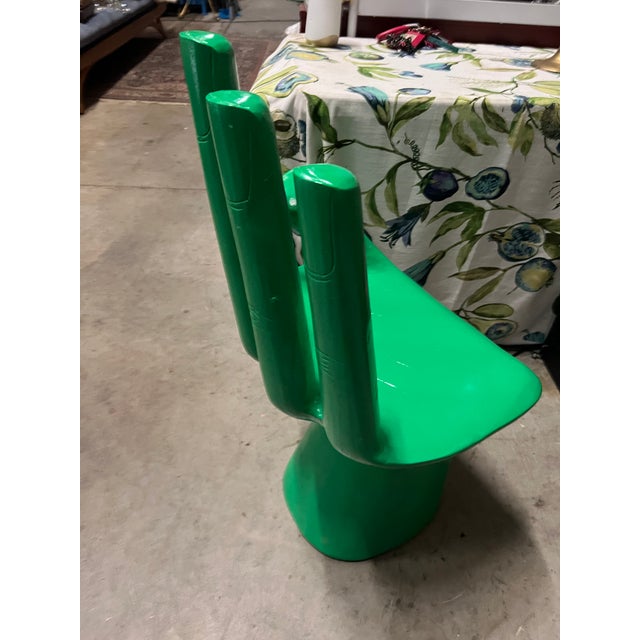 1970s Pop Art Kelly Green Hand Chair Chairish