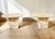 Contemporary Pair of 1970s Italian Travertine Scalloped Edge Pedestal End Tables For Sale - Image 3 of 17