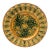 French Majolica Acanthus Leaves Plate, Circa 1880 For Sale