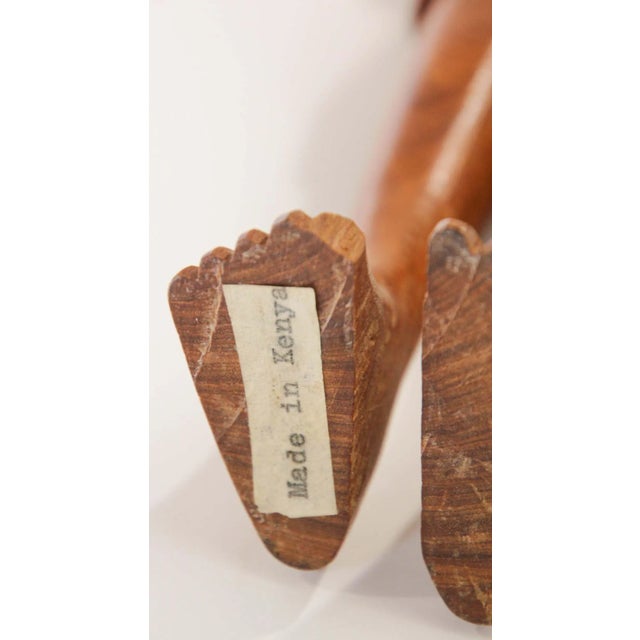 Wood African Kenyan Tribal Hand Carved Sculpture For Sale - Image 7 of 13