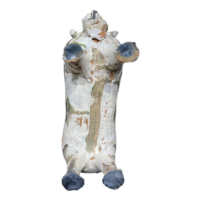 Vintage Torito De Pucará Peruvian Bull Sculpture Ceramic Folk Art Andes Decor For Sale - Image 10 of 18