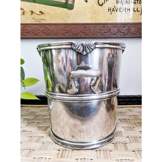 A lovely vintage circa 1931 heavy silver plated champagne bucket from The Adolphus Hotel in Dallas TX! In excellent...