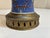 Blue Vintage Chinoiserie Famille Rose Porcelain Table Lamp - Cobalt Blue & Hand-Painted Peonies For Sale - Image 8 of 9