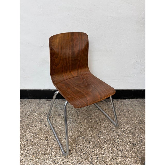 Mid-Century Modern Pagholz Chair by Flötotto, 1960s, in Good conditions. Designed 1960 to 1969 This piece has an...