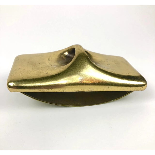 1950s Modernist Brass Rolling Blotter by Ben Seibel For Sale - Image 5 of 6