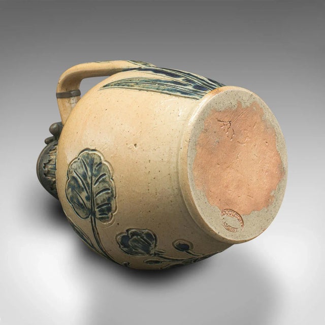 Ceramic 1871's English Antique Decorative Ceramic Flagon For Sale - Image 7 of 12