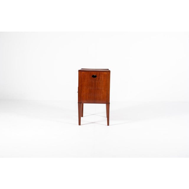 Wood Antique Nightstand with Roller Door, 19th Century For Sale - Image 7 of 16