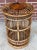 Imagine adding a touch of bohemian elegance to your home with this charming vintage bamboo and rattan birdcage. This...
