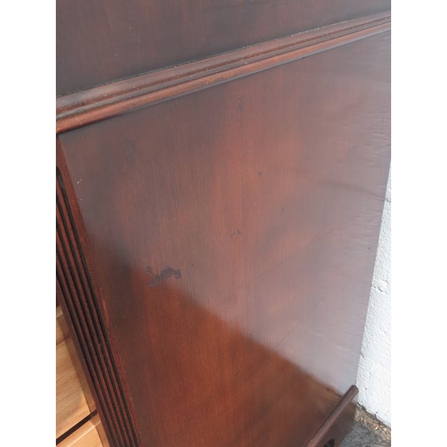 1940s Mahogany Tall Chest of Drawers 6442 For Sale - Image 14 of 15