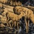 Belgian Woodland Deer Tapestry in Slate Blue and Taupe With Silk Fringe For Sale - Image 10 of 13