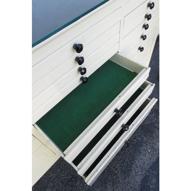 Early 20th Century Early 1900s Tall Painted Dental Cabinet 6097 For Sale - Image 5 of 18