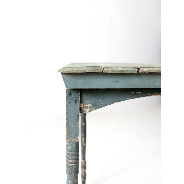 Early 20th Century Antique Painted Wood Folding Table For Sale - Image 5 of 13