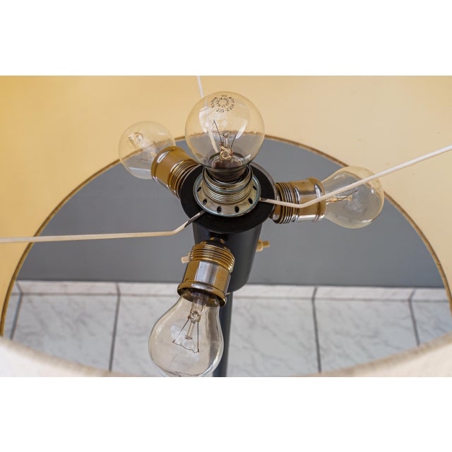 Beige Adjustable Floor Lamp with Fabric Shade by J. T. Kalmar for J.T. Kalmar, Vienna, 1950s For Sale - Image 8 of 16