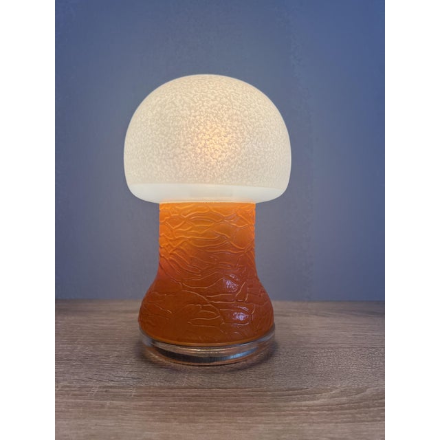 Glass Table Lamp by Korn Karin, 1960s, in Flawless conditions. Designed 1960 to 1969 This piece has an attribution mark, I...
