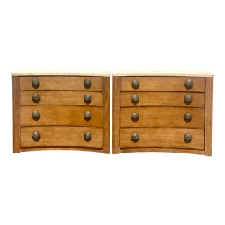 Vintage Century Furniture Curved Chest of Drawers - a Pair For Sale