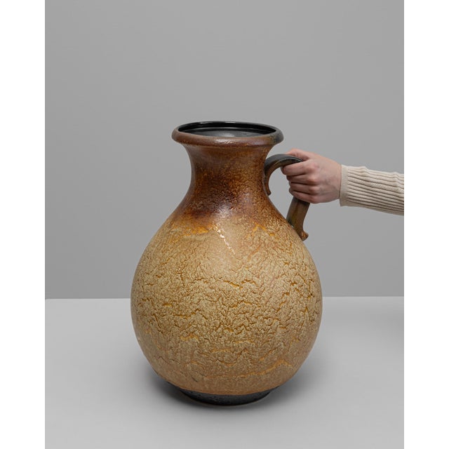 Mid-Century Modern 20th Century German 'W. Germany' Ceramic Vase For Sale - Image 3 of 18