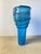 Contemporary Simone Cenedese Murano Threaded Art Glass Vase, Cerulean Blue, C. 2000 For Sale - Image 3 of 8