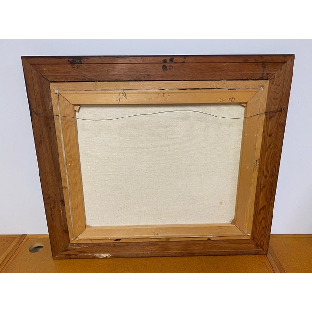 Mid 20th Century Brenner Signed Pastoral Landscape Framed Oil Painting For Sale - Image 9 of 10