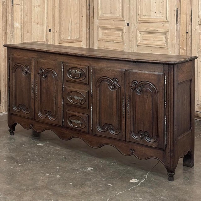 18th Century Country French Buffet ~ Enfilade is a marvel of hand-craftsmanship performed by talented artisans using...