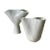 Ceramic Veckla Vases by Stig Lindberg for Gustavsberg, 1950s, Set of 2 For Sale