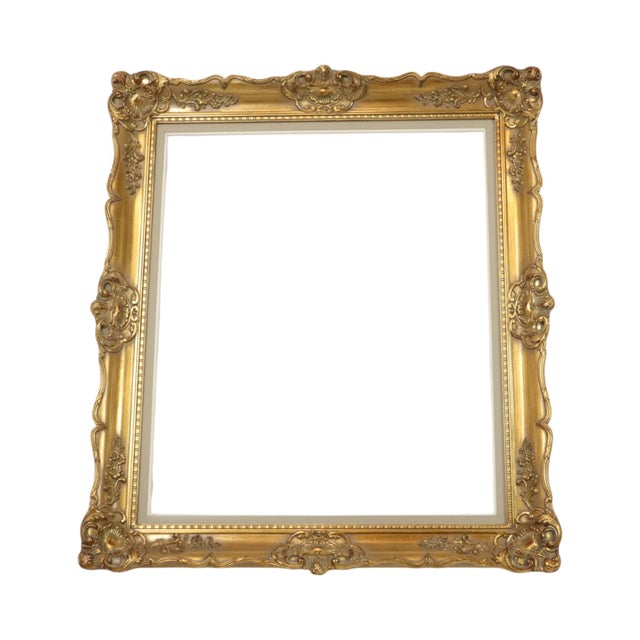 Gold Baroque Style Wooden Frame For Sale - Image 8 of 17