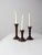 Vintage Wood Candlestick Holders Set of 3 For Sale - Image 4 of 11
