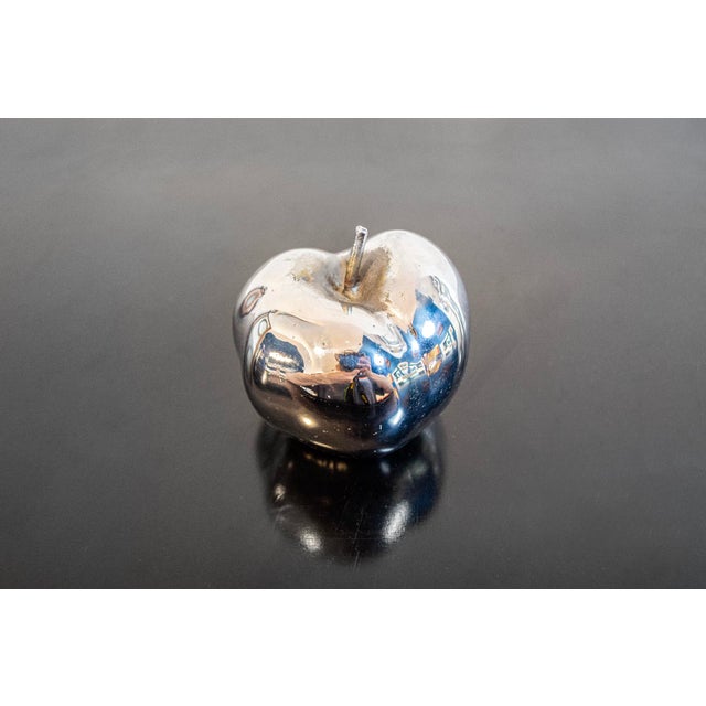 Chromed bronze apple Manufacturer Studio Del campo Turin 1960s This piece has an attribution mark, I am sure that it is...