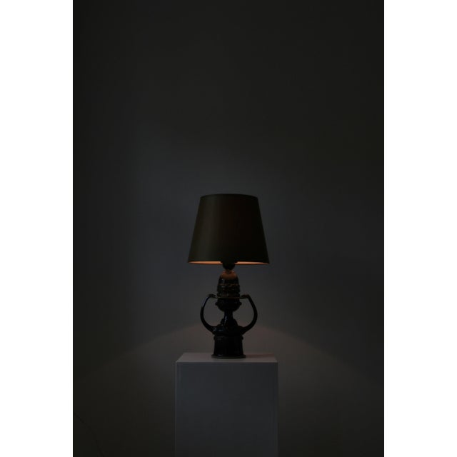 Sculptural Table Lamp attributed to Bjørn Wiinblad, Copenhagen, 1970s For Sale - Image 4 of 17