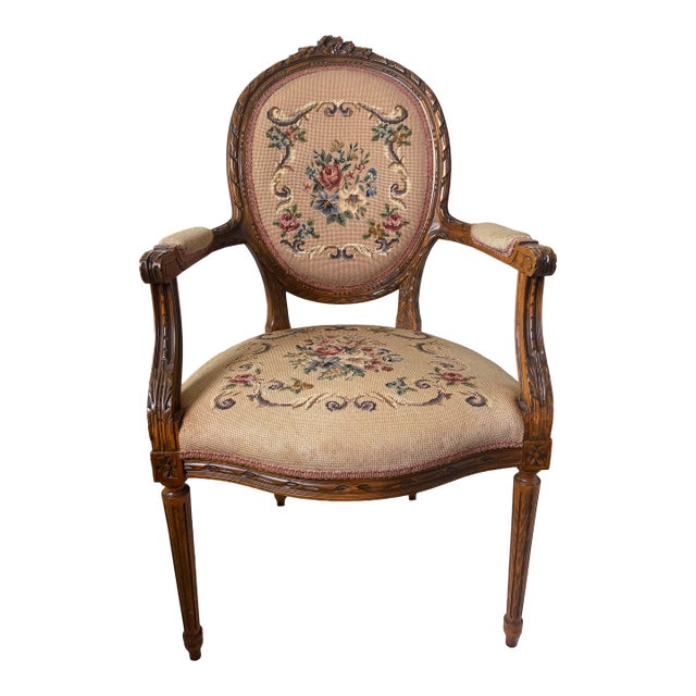 19th Century Neoclassical Armchair From France in the Louis XVI Style For Sale