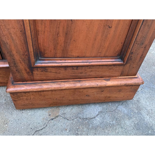 Here we have a handsome little antique English dresser base. Three drawers over three cabinets. Great Storage! Each...