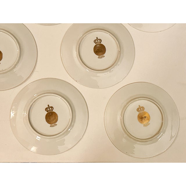 Ivory Bavarian Autumn Leaf Plates, 6 3/8", Set of 8 For Sale - Image 8 of 9