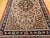 Vintage Persian Isfahan Rug, Hand-Knotted Wool, Floral Pattern, Ivory & Navy, 3x4 For Sale - Image 10 of 15