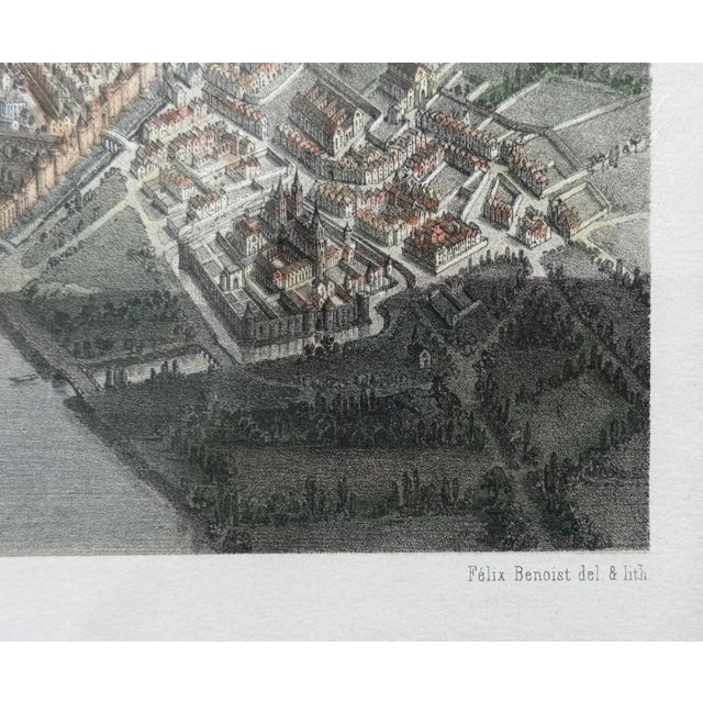 19th Century Félix Benoist Lithograph "Paris Under Francis I" For Sale - Image 9 of 12