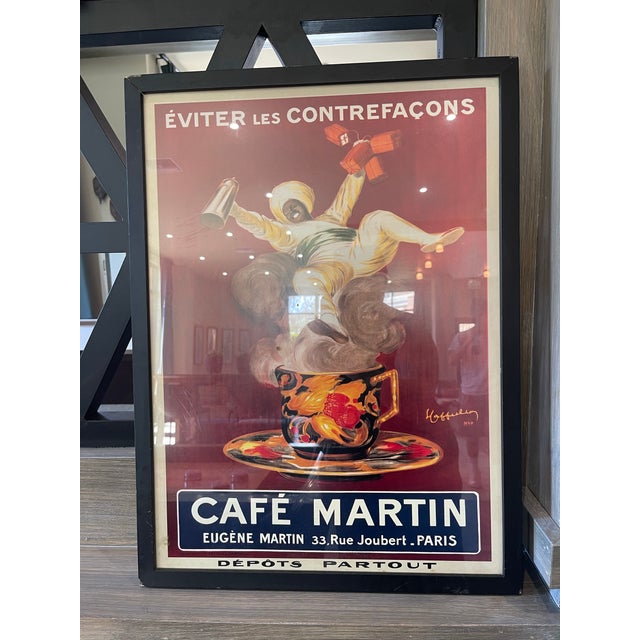 Cappiello, Leonetto. Cafe Martin 1920s Lithograph For Sale - Image 10 of 12