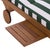 Newport Chaise Lounge, Green Stripe For Sale - Image 9 of 13