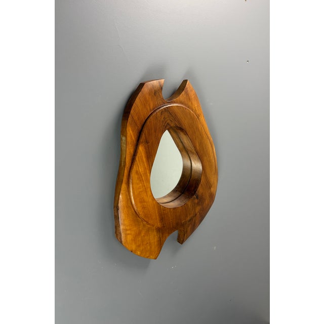 Mid-Century Biomorphic Wall Mirror, France, 1960s For Sale - Image 4 of 15