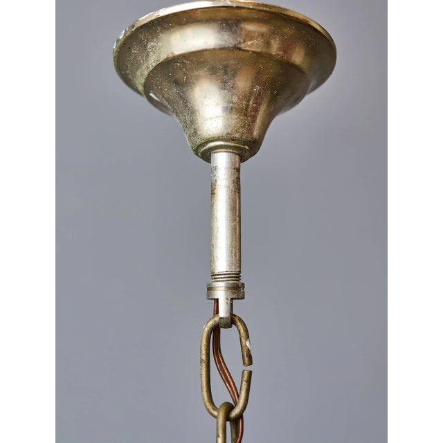 Venetian Five-Arm Murano Glass Chandelier For Sale - Image 10 of 12