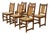 Vintage Brutalist Chairs, 1950s, Set of 6 For Sale
