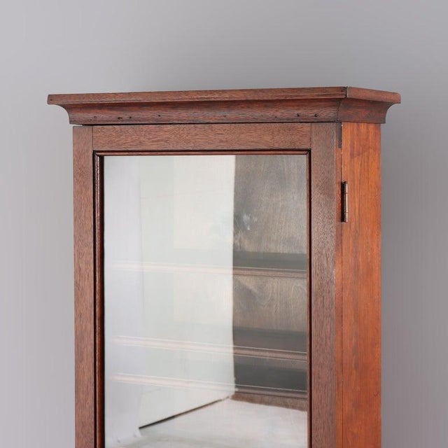 Walnut Hanging Curio Cabinet 20thC For Sale - Image 6 of 12