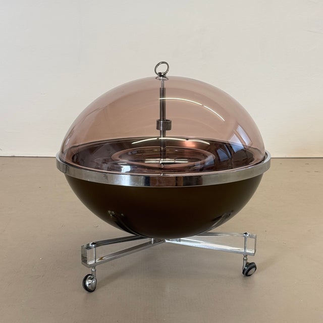 Metal Vintage Spherical Bar by Pierre Cardin, France, 1970s For Sale - Image 7 of 7
