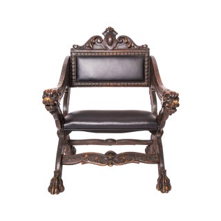 Early 20th Century Carved Russian Child's Chair For Sale