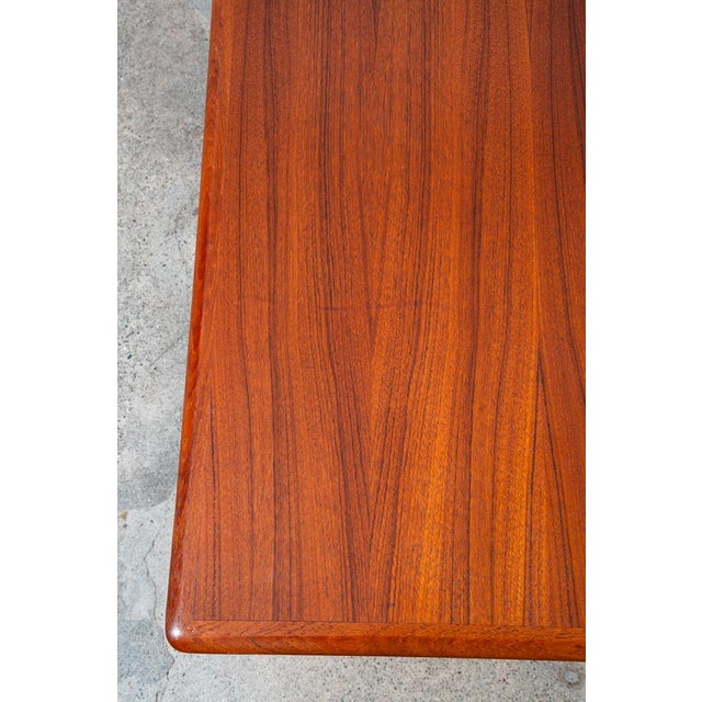 Wood Mid Century Danish Modern Coffee Table Solid Teak Denmark Surfboard MCM Vintage For Sale - Image 7 of 12
