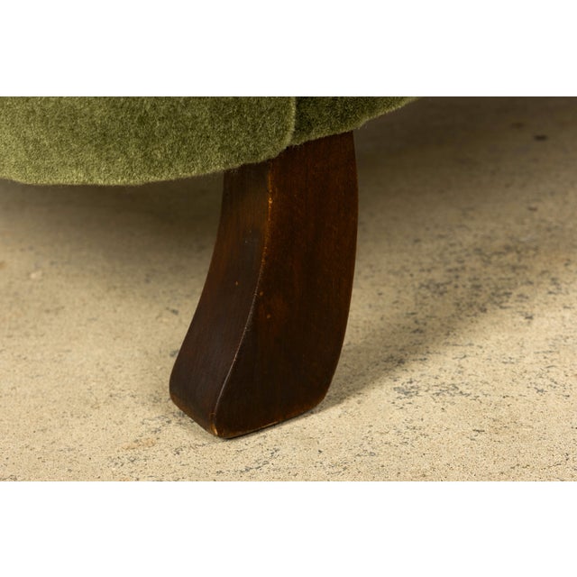 Danish Art Deco Lounge Chairs by Alfred Christensen, Walnut & Mohair, 1940s For Sale - Image 13 of 18