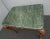 Vintage Large Ornate French Louis XVI Gold Leaf Side Table W Green Marble Top For Sale - Image 10 of 12