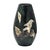 Contemporary Mid Century Japanese Takaoka Bronze Vase With Mixed Metal Lily Inlay 9.75” For Sale - Image 3 of 12