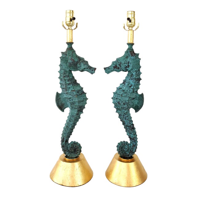 Lamp Pair Seahorses For Sale