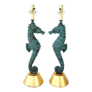 Lamps Seahorses Pair For Sale