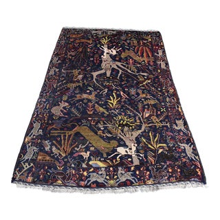 2000s Persian Hand Knotted Tribal Rug For Sale
